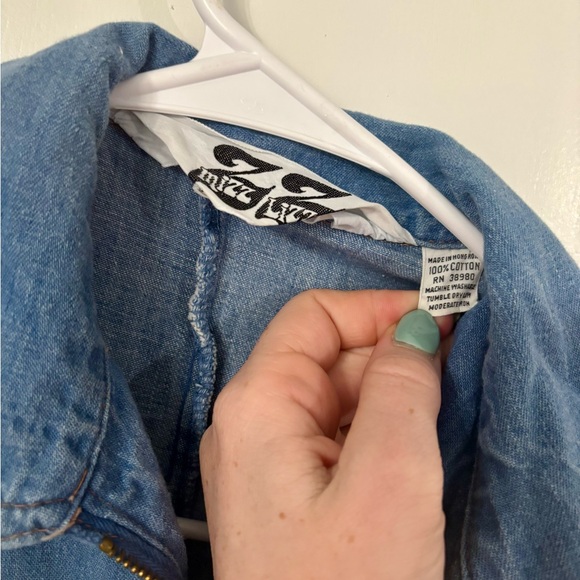 Zz Mizz Lizz Denim Jean jumpsuit vintage southwestern - Picture 3 of 14